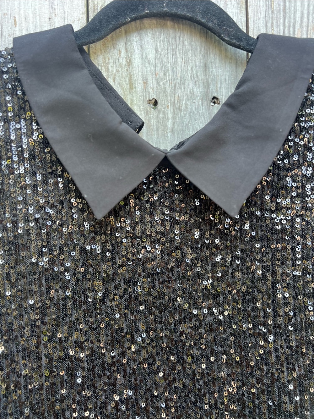 TOMMY HILFIGER Black Collared Sleeveless  Sequin Top Women’s XL NWT NEW - Picture 6 of 16